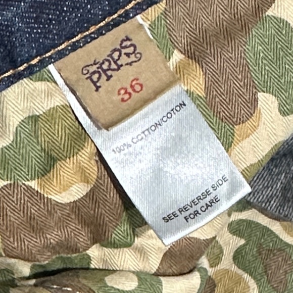 PRPS Deep Blue Straight Leg Jeans Selvage Japanese Demon - Picture 4 of 7